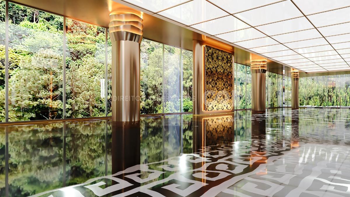 Apartamento no Atmosphere Home Spa com 231 m², 4 suítes, varanda e adega. 