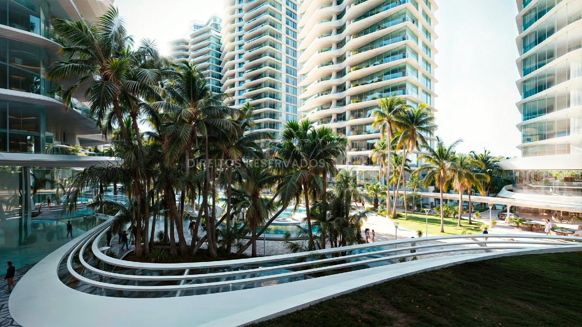 Apartamento no Atmosphere Home Spa com 231 m², 4 suítes, varanda e adega. 