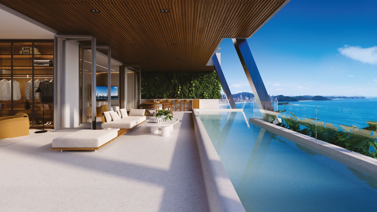 Senna Tower - Mansões Suspensas. Piscina em Balanço, Elevador para o Seu Carro e dois Terraços com Vista para o Mundo.