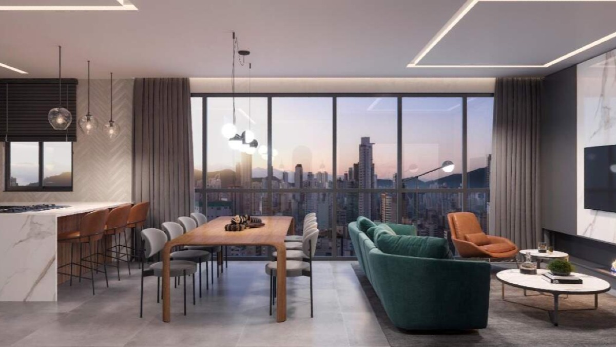Apartamento com 3 suítes no Edifício Soho Village no Centro em Balneário Camboriú