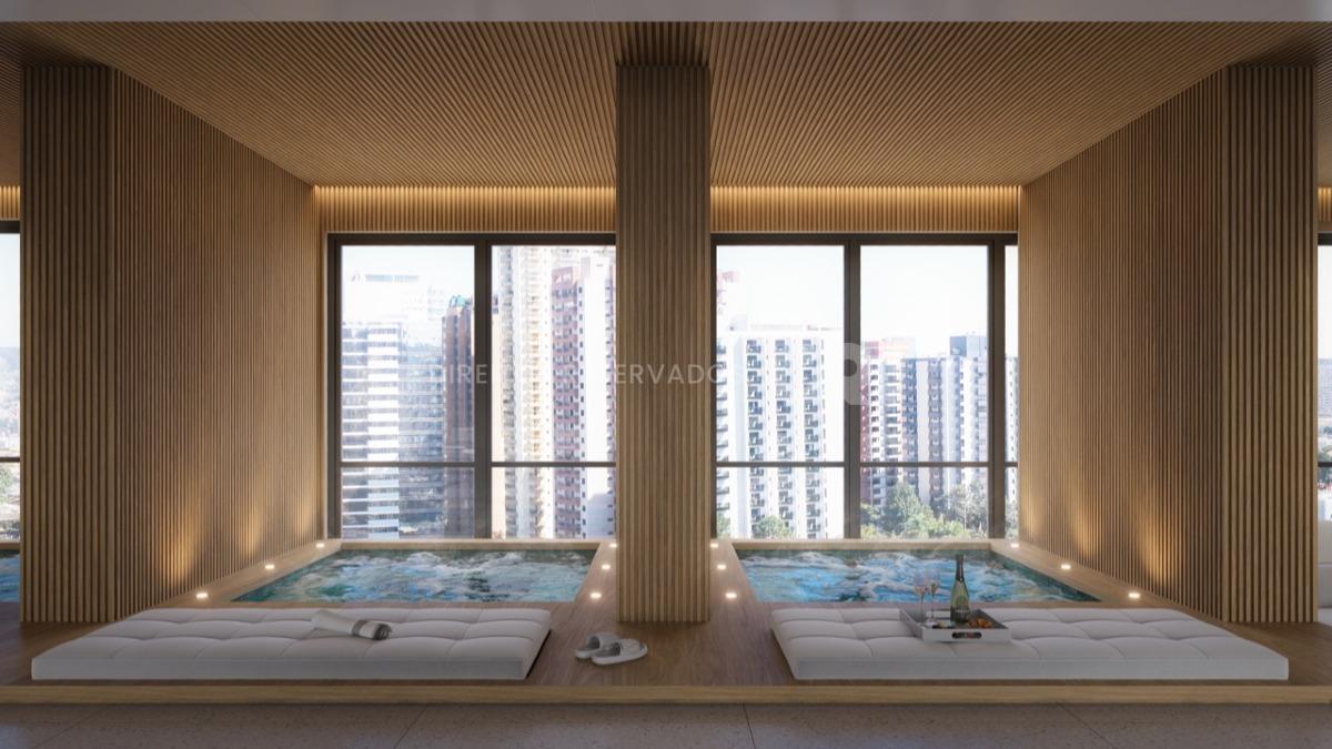 Apartamento com 4 Suítes no Edifício Legend Vila Rica Frente Mar na Meia Praia em Itapema