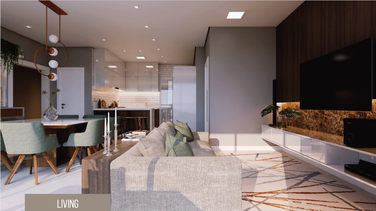 Apartamento com 4 dormitórios sendo 2 suítes no Tesla Residencial no Centro de Balneário Camboriú