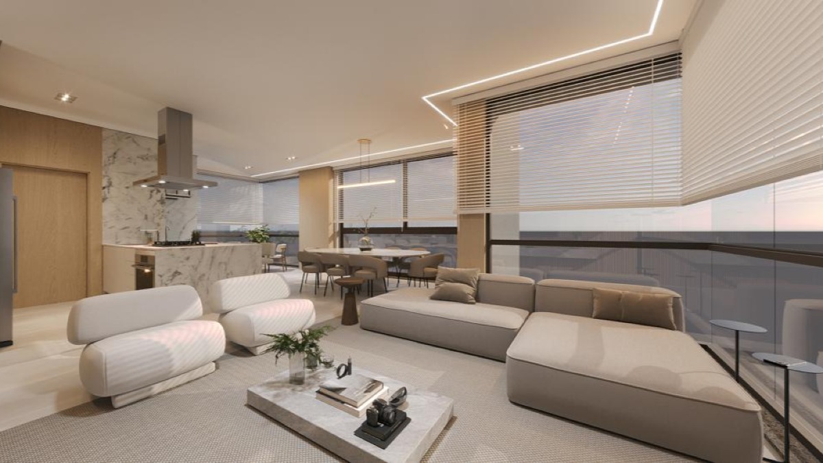 Apartamento na planta com 4 suítes no Edifício Serenity no Centro em Balneário Camboriú