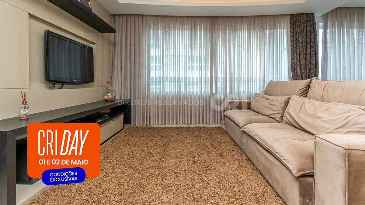 CRI Day: Apartamento com 3 suítes no edifício Aquarius Residence na Meia Praia em Itapema