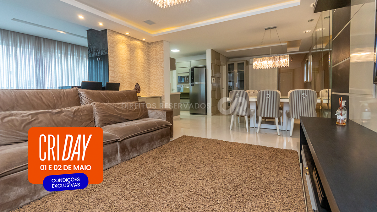 CRI Day: Apartamento com 3 suítes no edifício Aquarius Residence na Meia Praia em Itapema