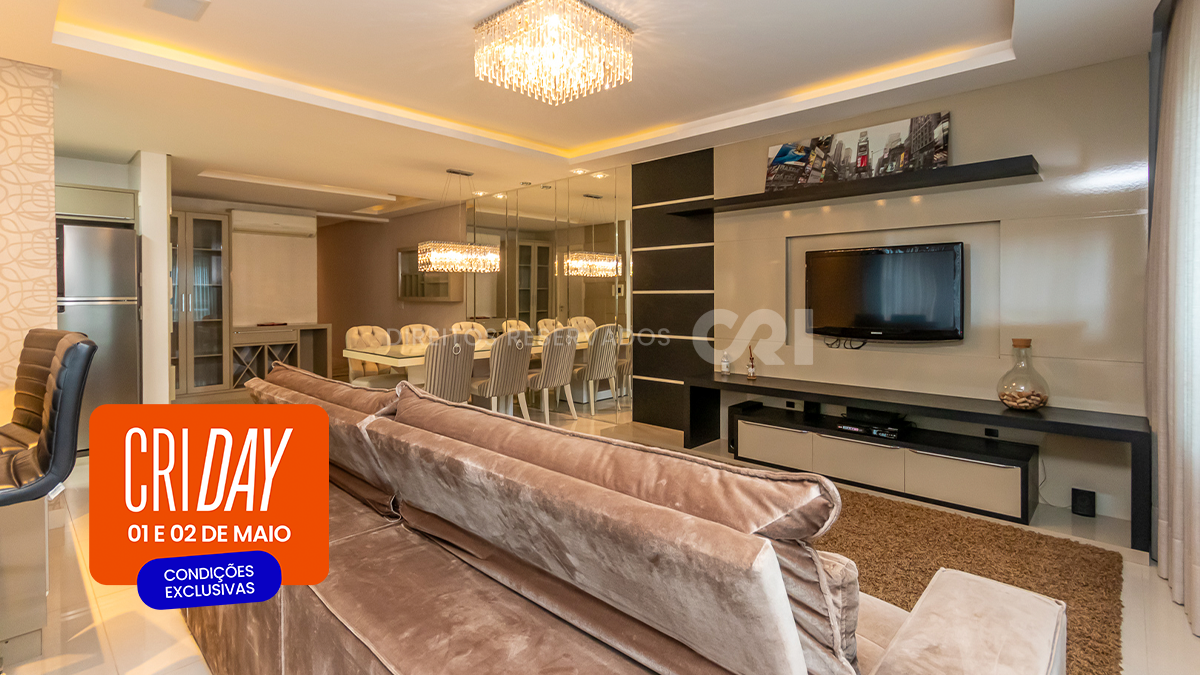 CRI Day: Apartamento com 3 suítes no edifício Aquarius Residence na Meia Praia em Itapema