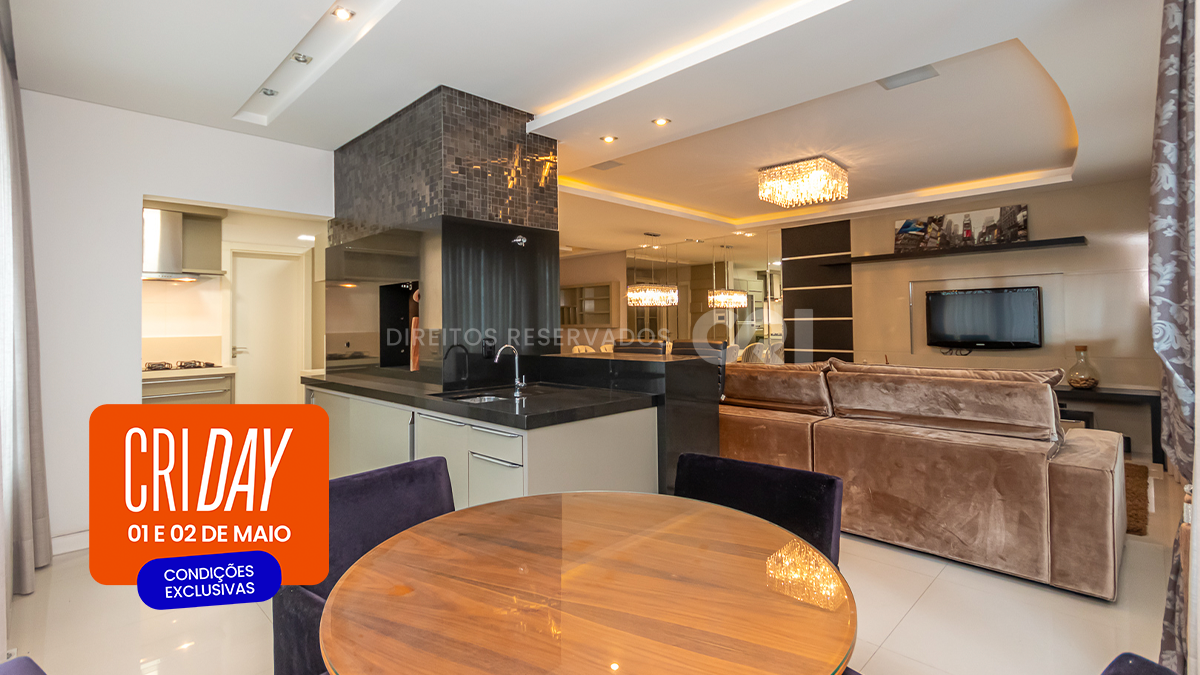 CRI Day: Apartamento com 3 suítes no edifício Aquarius Residence na Meia Praia em Itapema