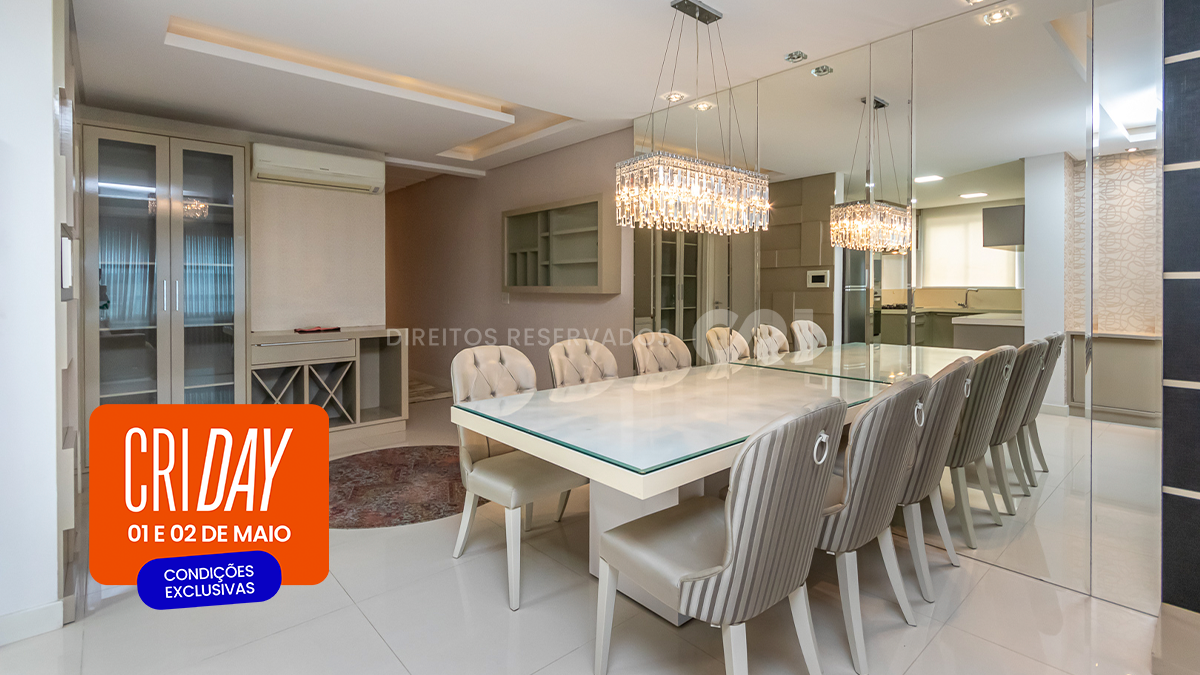 CRI Day: Apartamento com 3 suítes no edifício Aquarius Residence na Meia Praia em Itapema