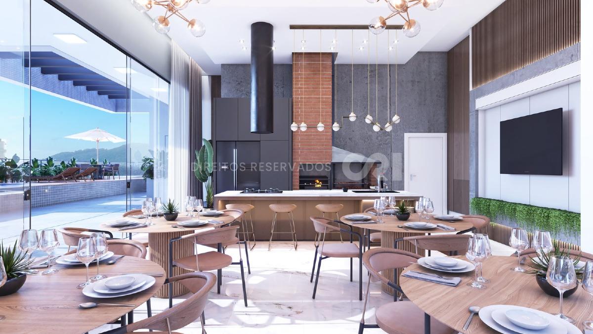  Apartamento com 3 suítes no Residencial Le Mans em Balneário Perequê, Porto Belo
