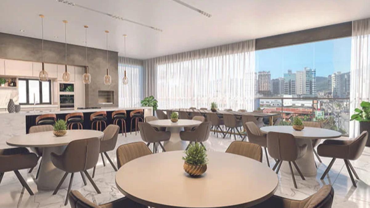 Apartamento com 4 Suítes no edifício Thiesen Residence na Meia Praia em Itapema