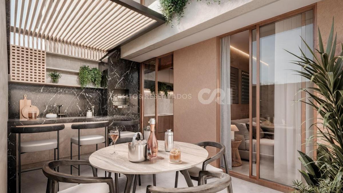 Apartamento Garden com 2 quartos no Edifício Arte Fhobus na Praia dos Amores em Balneário Camboriú