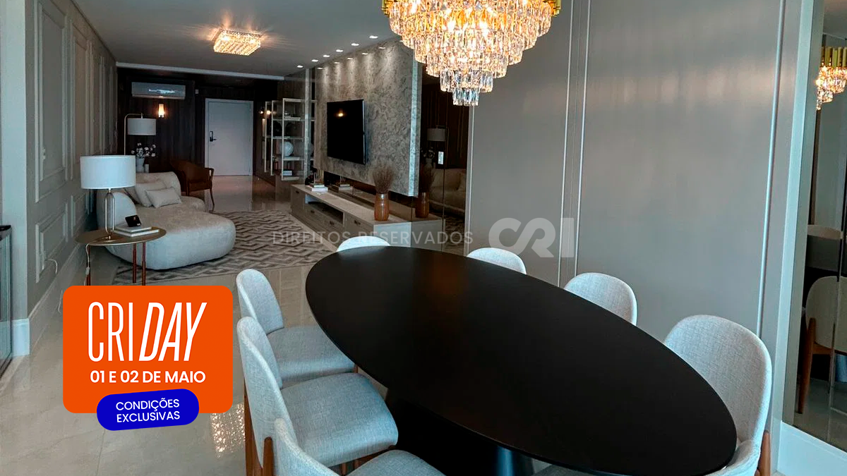 CRI Day: Apartamento com 4 suítes no Cartier Residence na Meia Praia em Itapema