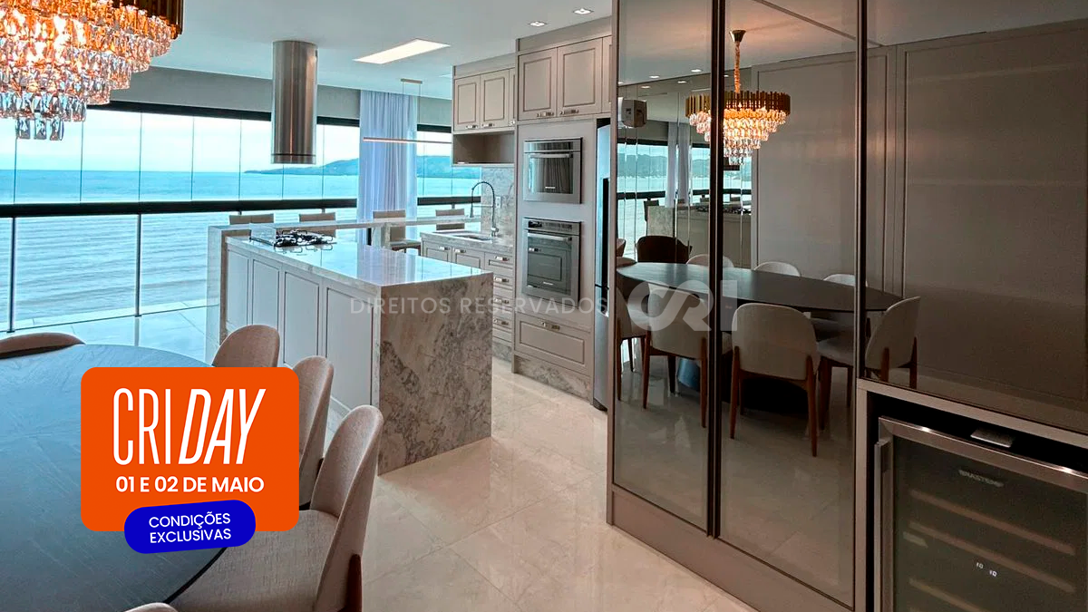 CRI Day: Apartamento com 4 suítes no Cartier Residence na Meia Praia em Itapema