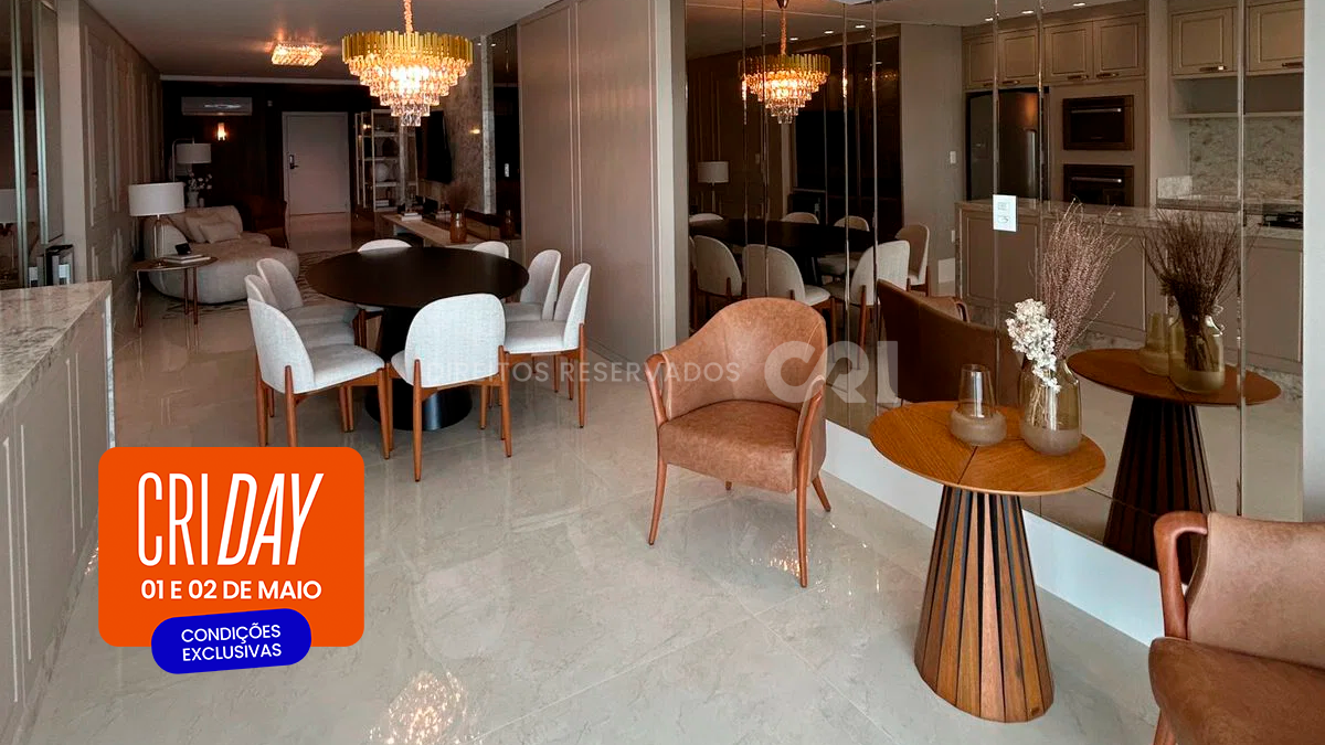 CRI Day: Apartamento com 4 suítes no Cartier Residence na Meia Praia em Itapema