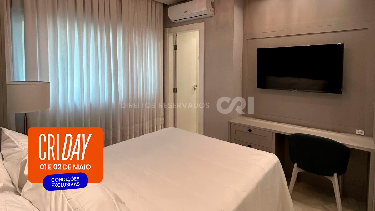 CRI Day: Apartamento com 4 suítes no Cartier Residence na Meia Praia em Itapema
