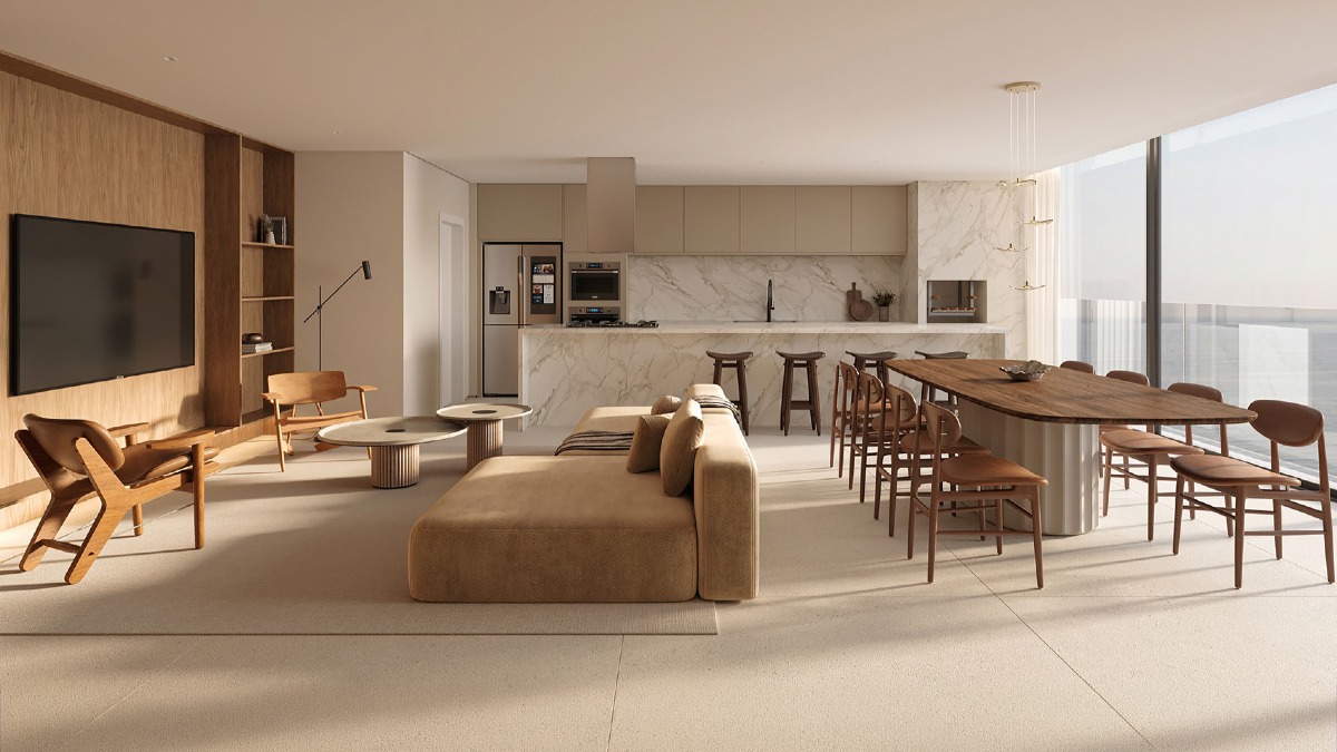 Apartamento com 147m² e 3 suítes no NEOS Praia Brava em Itajaí