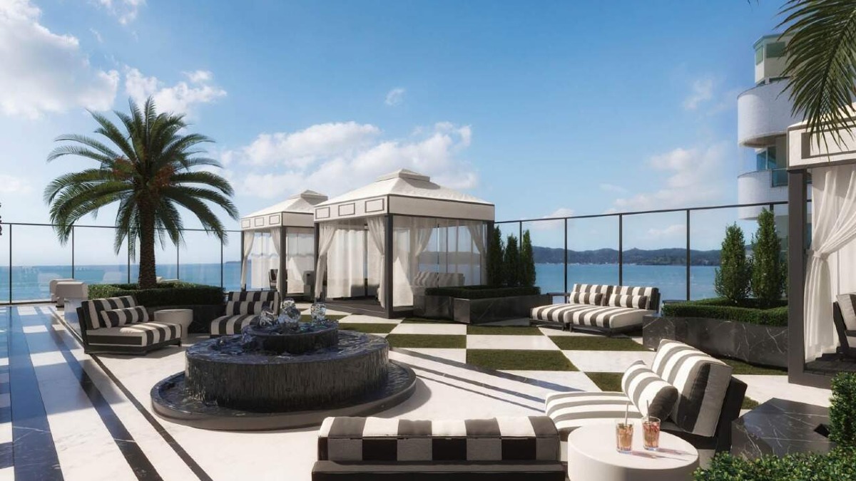 Apartamento com 4 suítes no Residencial Ópera na Meia Praia em Itapema
