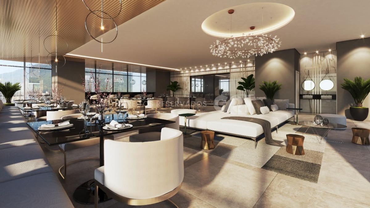 Apartamento 203m² com 4 Suítes no Shanghai Tower na Meia Praia em Itapema