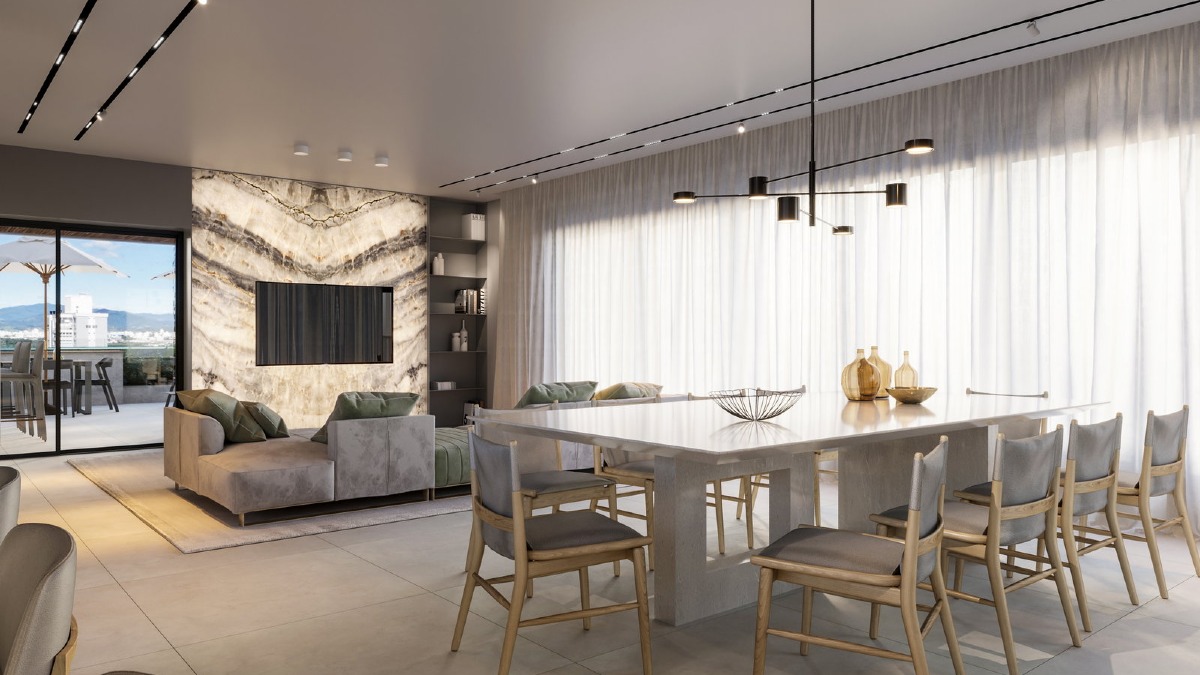 Apartamento Duplex na Planta com 5 Suítes no Edifício Simphony no Centro de Balneário Camboriú