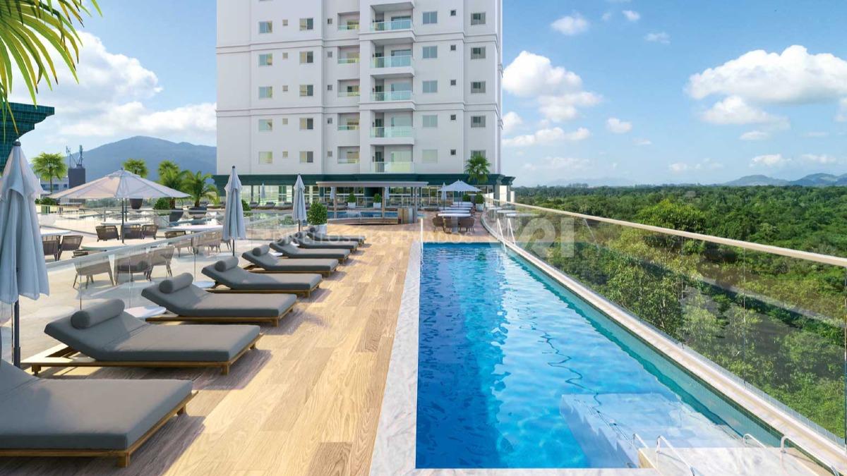 Apartamento com 2 Suítes no Green Ville Home Club na Meia Praia em Itapema