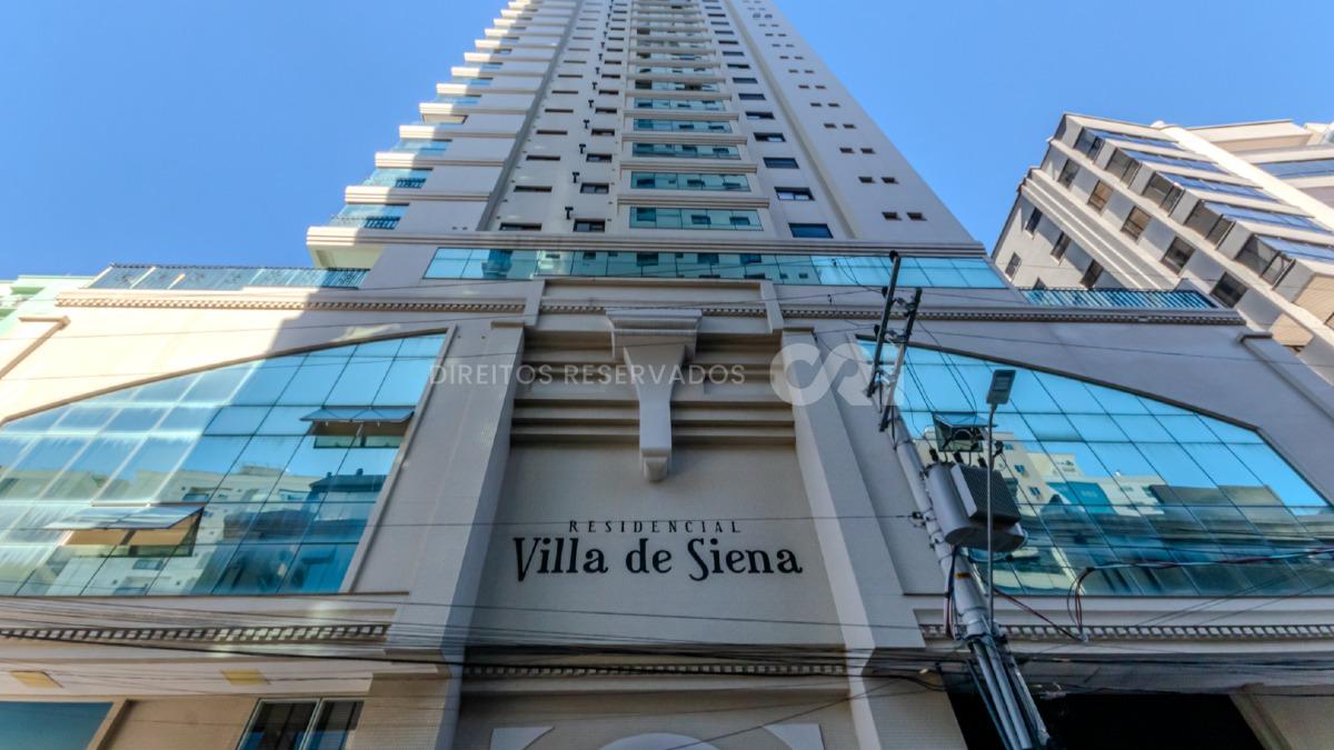 Apartamento com 4 suítes vista mar no Residencial Villa de Siena na Meia Praia em Itapema