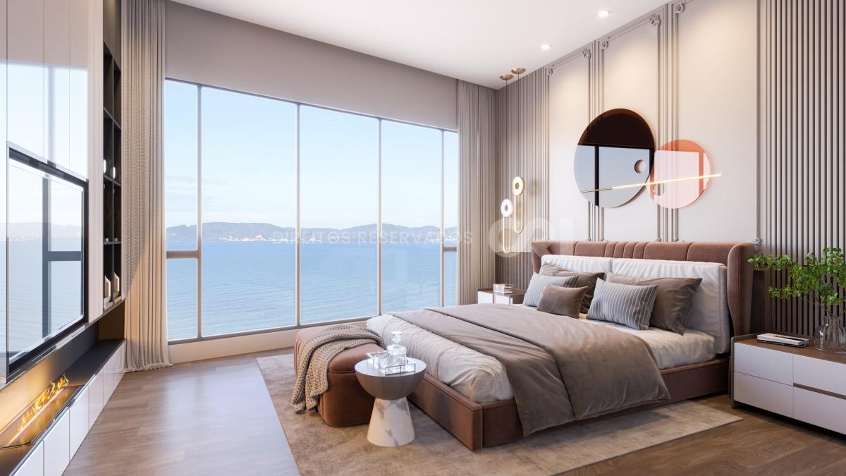 Apartamento frente mar com 4 suítes no Edifício Celine no Canto da Praia em Itapema