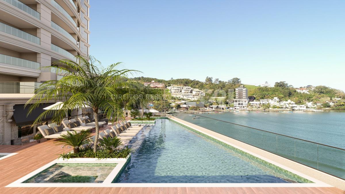 Apartamento frente mar com 4 suítes no Edifício Celine no Canto da Praia em Itapema