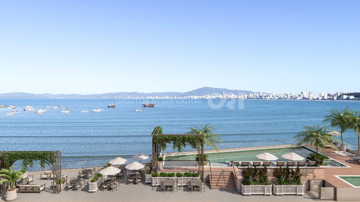 Apartamento frente mar com 4 suítes no Edifício Celine no Canto da Praia em Itapema