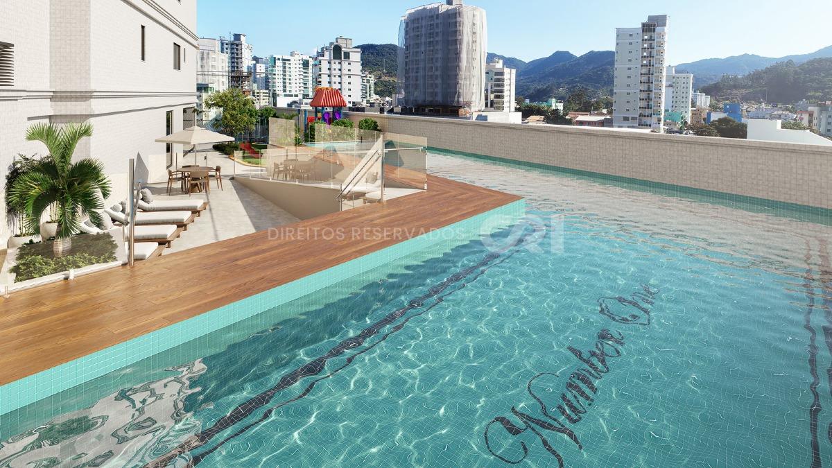 Apartamento com 4 suítes no Number One Tower Frente Mar no Centro em Itapema