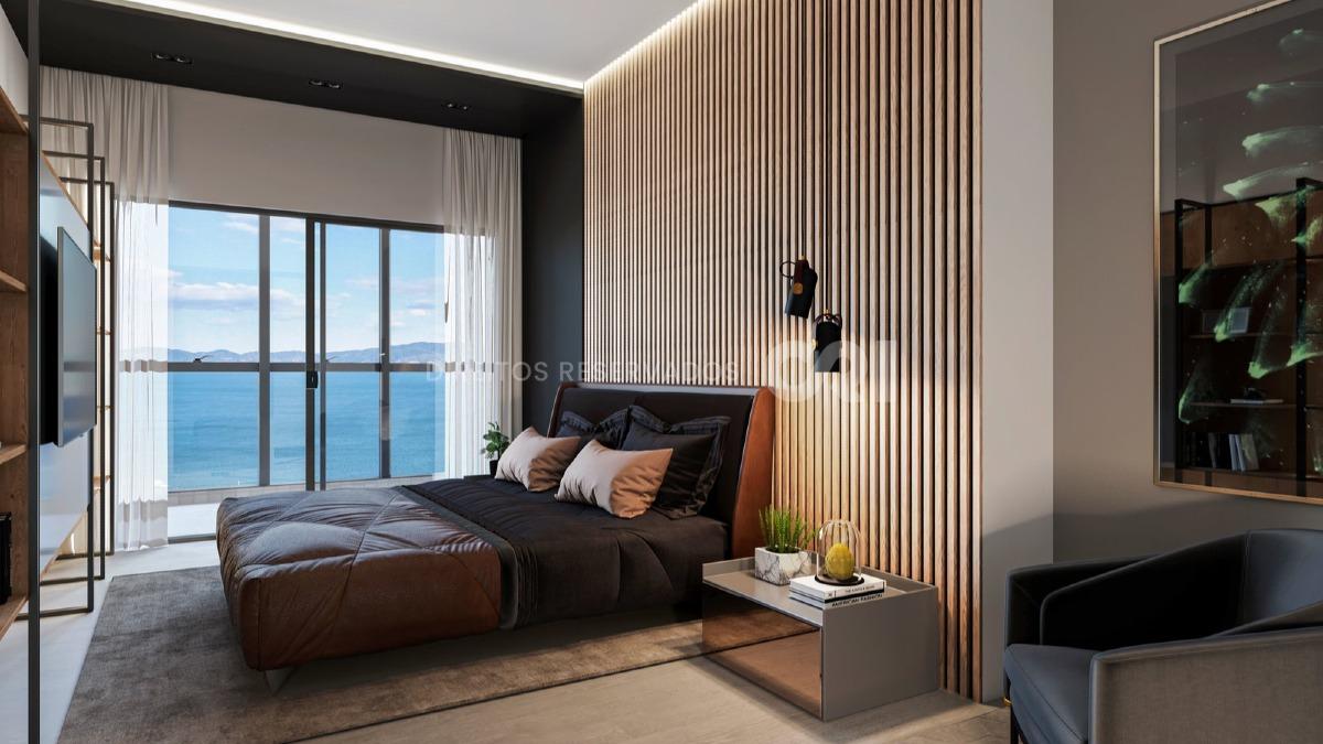 Apartamento com 4 suítes no Number One Tower Frente Mar no Centro em Itapema