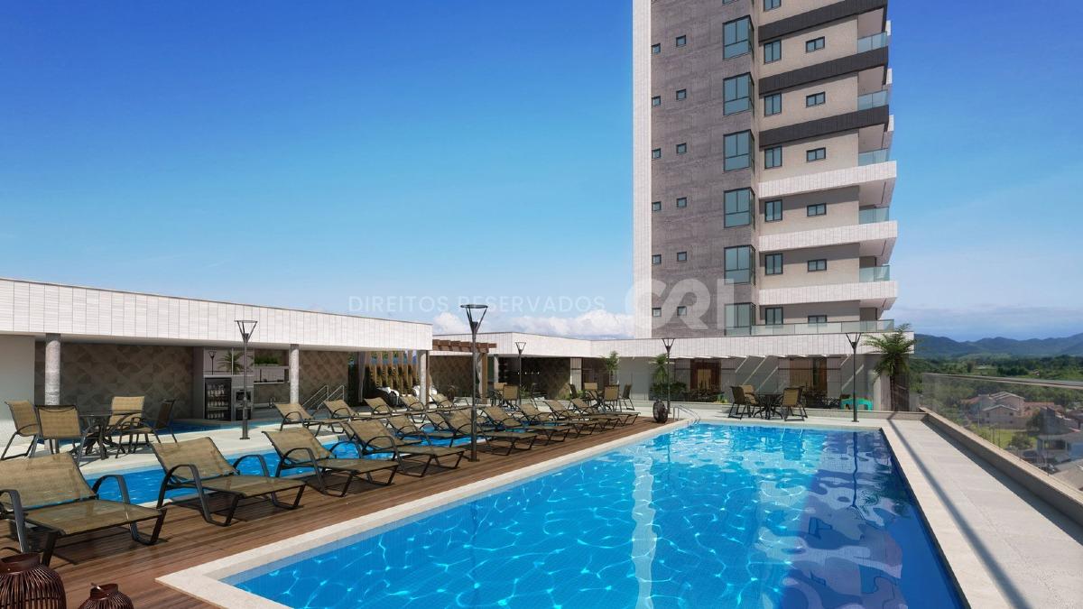 Apartamento com 3 suítes no edifício Riomaggiore na Meia Praia em Itapema