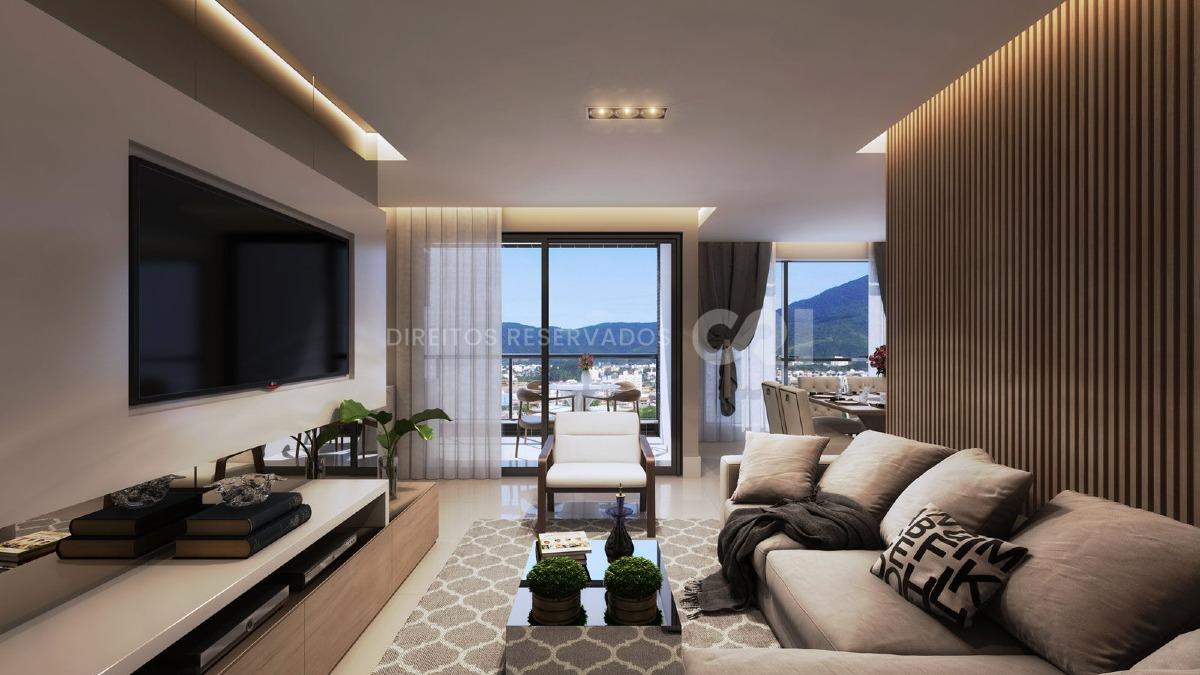 Apartamento com 3 suítes no edifício Riomaggiore na Meia Praia em Itapema