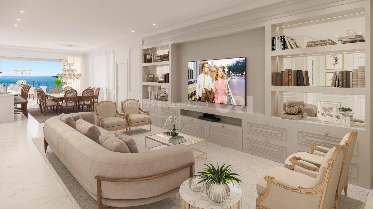 Apartamento Frente mar com 4 suítes no Edifício Palais Royal em Balneário Perequê, Porto Belo