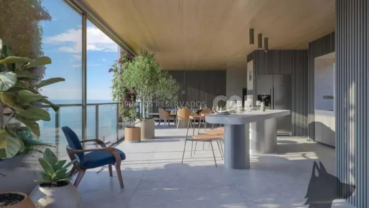Apartamento com 4 suítes no Edifício Vitreo 271 na Meia Praia em Itapema