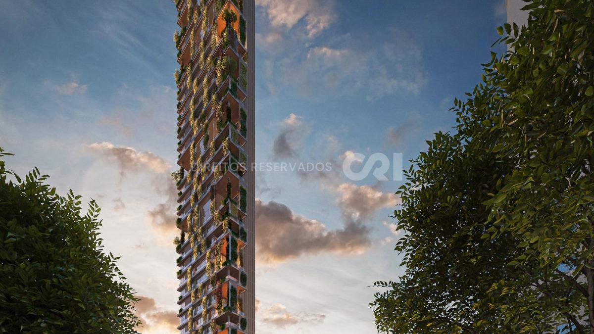 Duplex com 4 suítes Edifício Vitreo na Meia Praia em Itapema