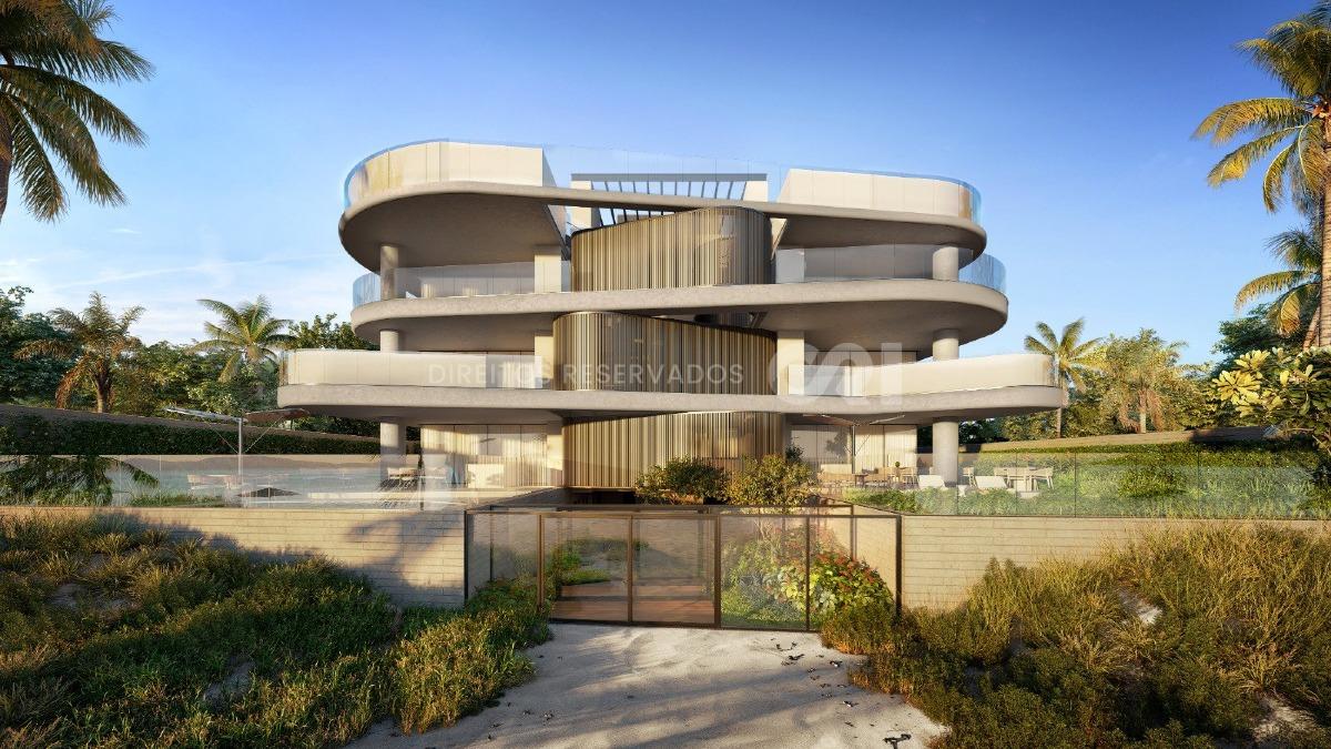 Duplex com 4 suítes Edifício Vitreo na Meia Praia em Itapema