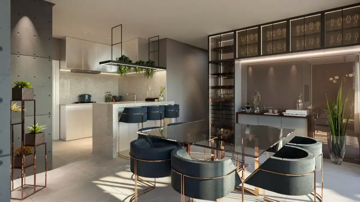 Apartamento com 3 suítes no Sea’s Garden na Meia Praia em Itapema