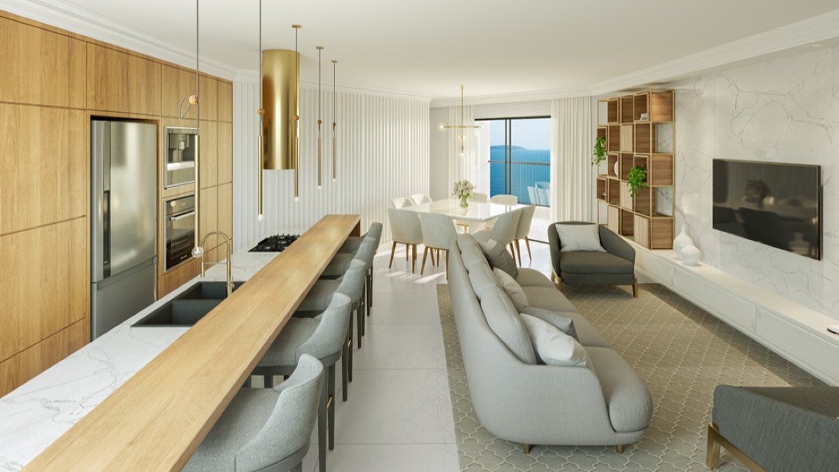Apartamento com 3 suítes no Edifício Gran Vista em Perequê, Porto Belo