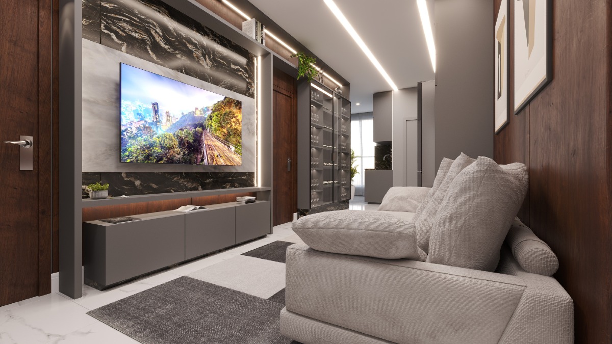 Apartamento com 2 quartos no Residencial Vogue Exclusive em Perequê, Porto Belo
