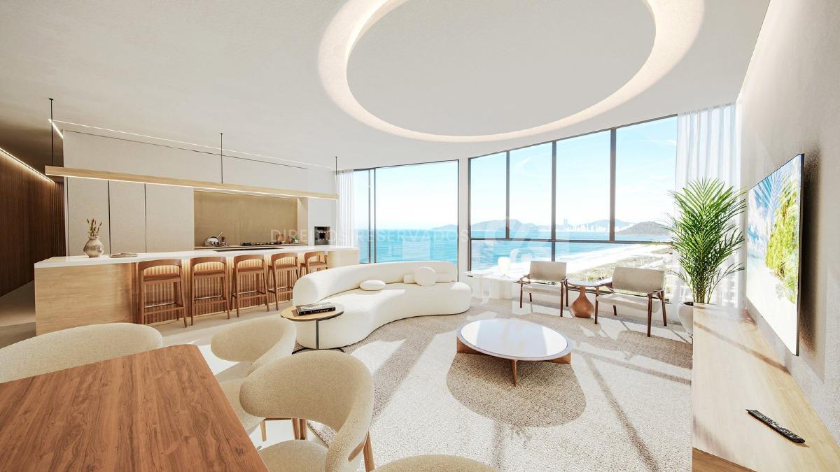 Apartamento frente mar com 4 suítes no Scenarium na Praia Brava, Itajaí  