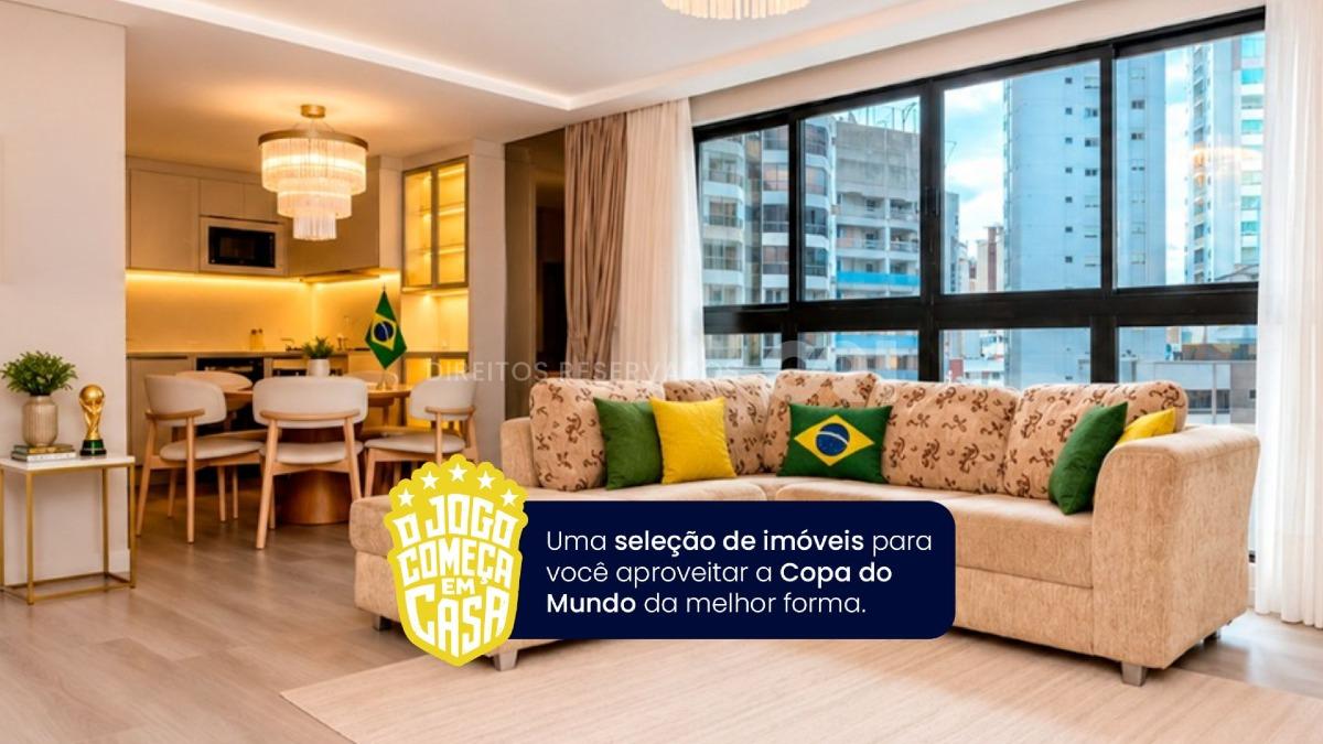 COPA: Apartamento com 3 suítes no Edifício Sauer Residence no Centro em Balneário Camboriú