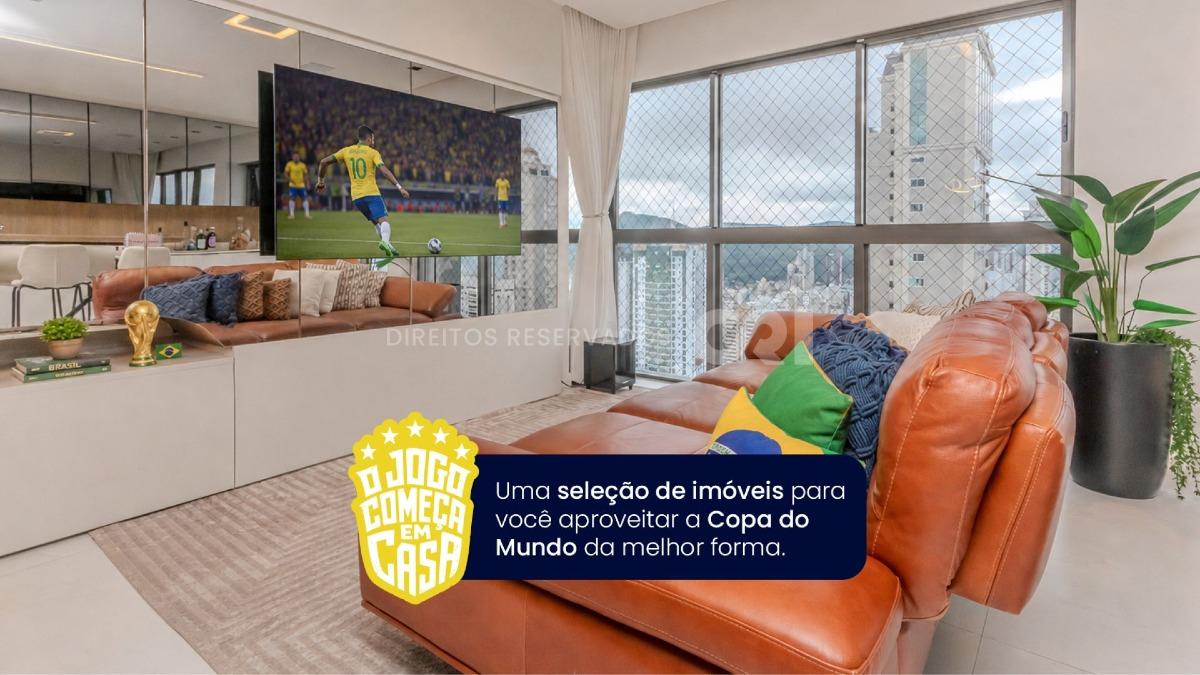 COPA: Apartamento com 4 Suítes no Edifício Royal Tower no Centro em Balneário Camboriú