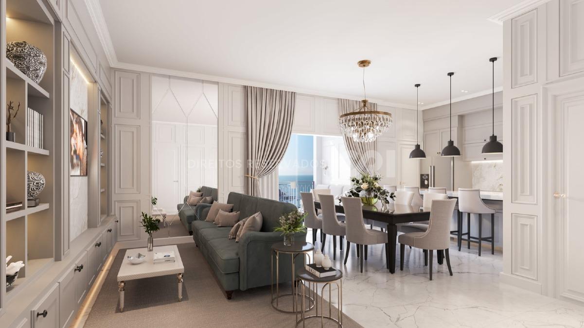 Apartamento com 4 suítes no Edifício Montreux no Centro de Itapema
