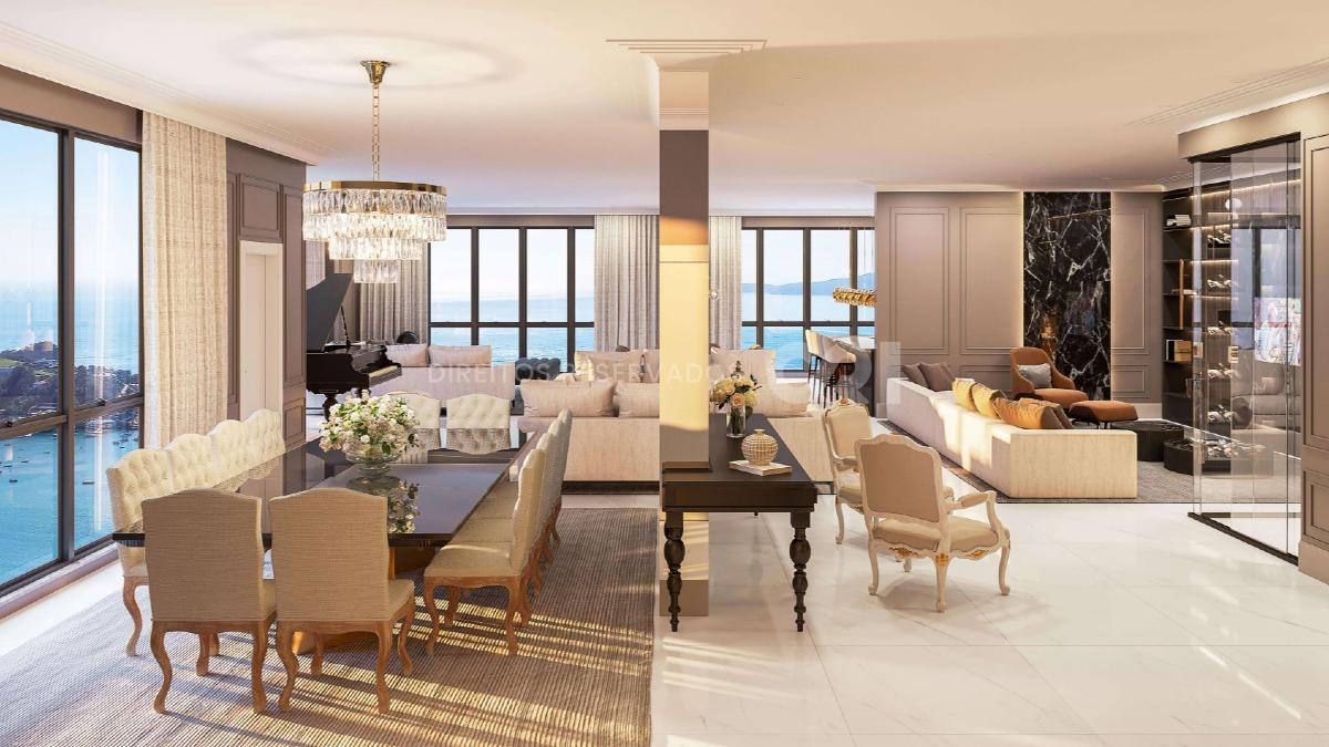 Apartamento à Venda com 206m², 4 Suítes no Edifício La Rocca no Centro de Itapema 