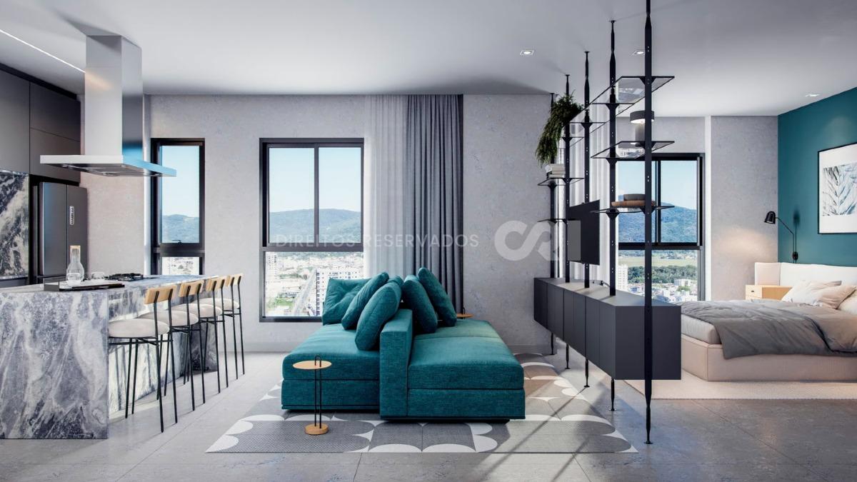 Studio com 45,00m² no Edifício Plural em Balneário Perequê, Porto Belo