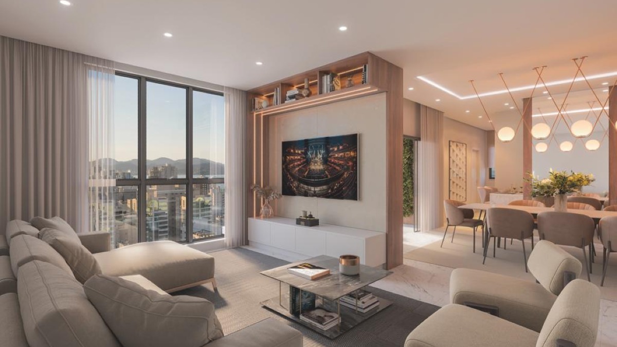 Apartamento com 3 Suítes no Edifício Santiago na Meia Praia, Itapema