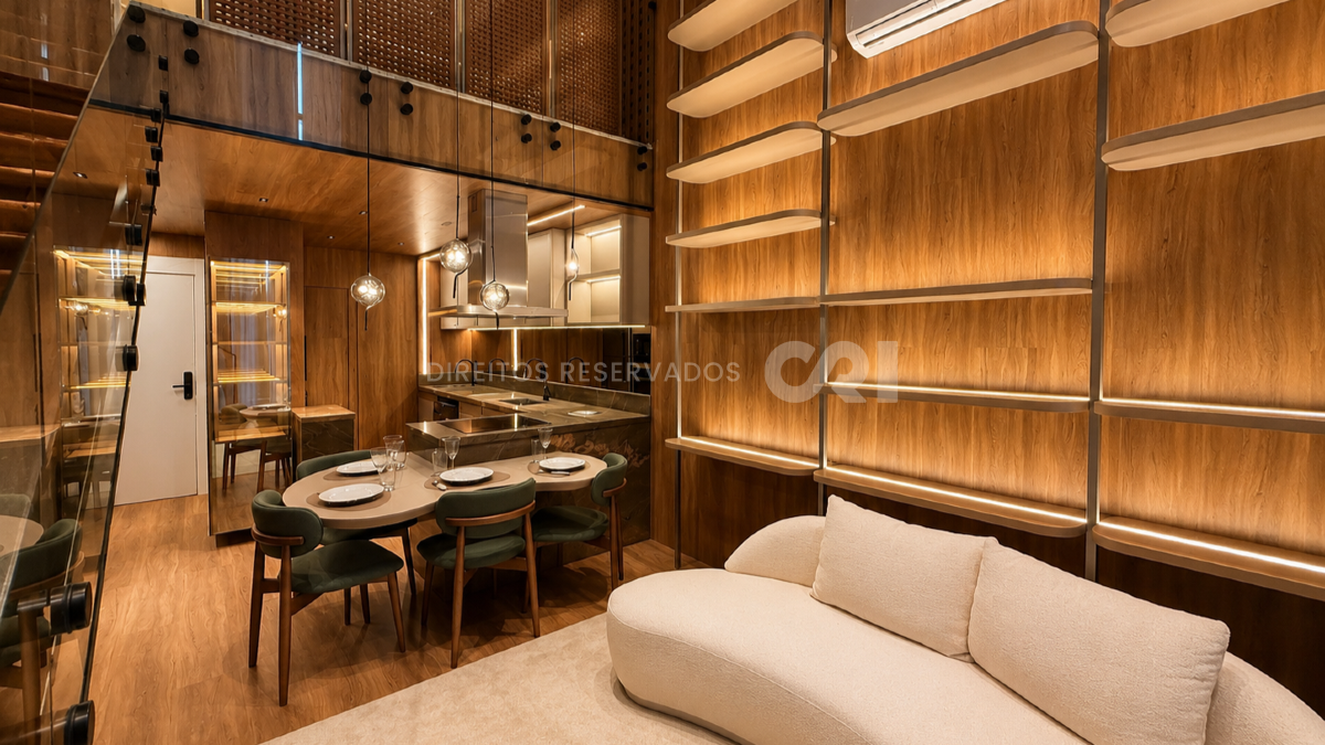 Loft duplex mobiliado com vista mar no Sky Brava na Praia Brava em Itajaí