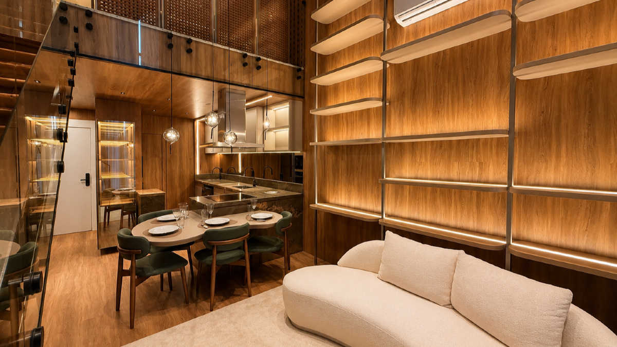 Loft duplex mobiliado com vista mar no Sky Brava na Praia Brava em Itajaí