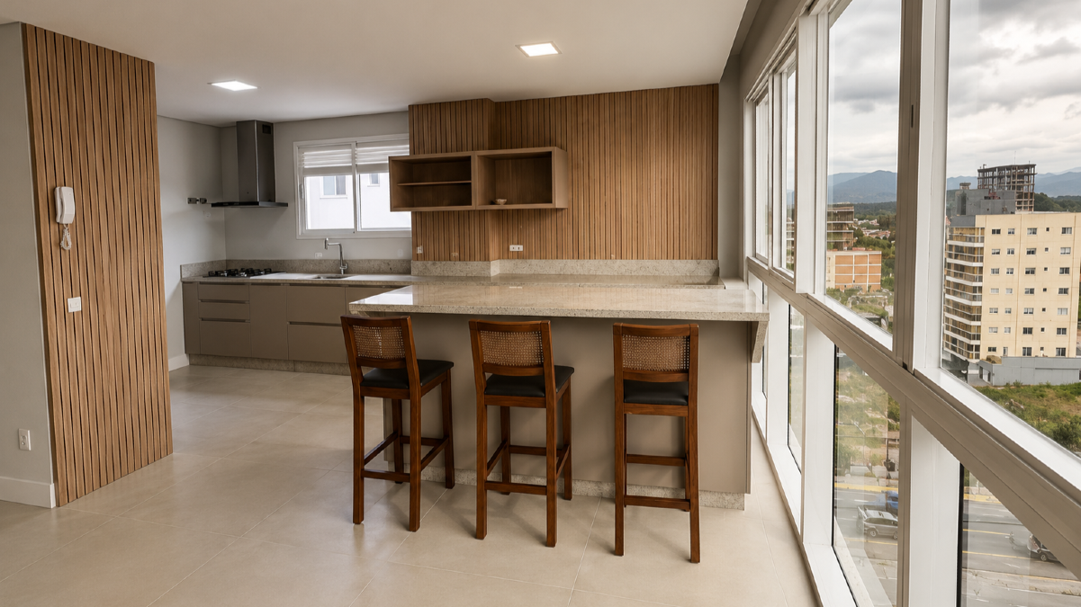 Apartamento com 2 Suítes no Edifício Netuno em Perequê, Porto Belo