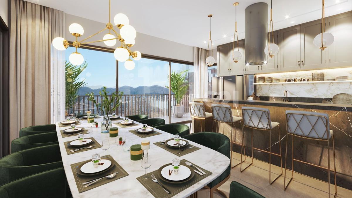 Apartamento com 3 Suítes no Edifício Senses na Meia Praia, Itapema.